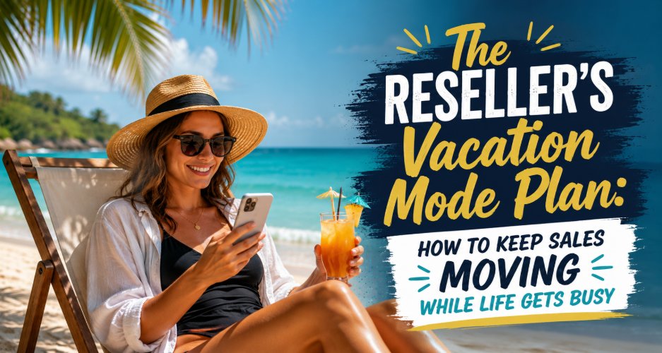 The Reseller’s Vacation Mode Plan: How to Keep Sales Moving While Life Gets Busy